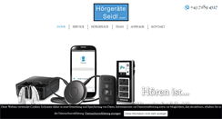 Desktop Screenshot of hoergeraete-seidl.at